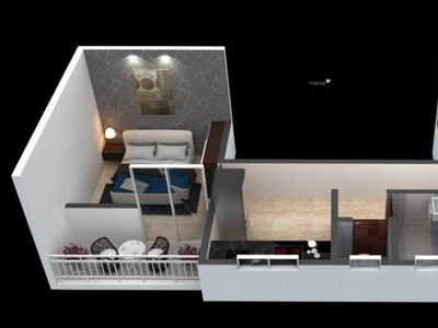 610 sq ft 1 BHK 1T West facing Apartment for sale at Rs 27.50 lacs in Project in Dehu, Pune