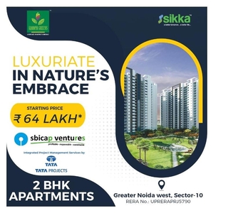 Sikka kaamya green launched new project 2bhk Apartments