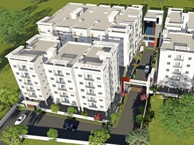 1100 sq ft 2 BHK 2T West facing Apartment for sale at Rs 63.78 lacs in Mcor Vilaasam 1 And 2 4th floor in Ameenpur, Hyderabad