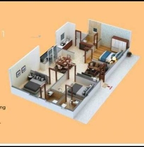 1500 sq ft 3 BHK 3T East facing Apartment for sale at Rs 87.00 lacs in Nithin NC Sunrise 3th floor in Ameenpur, Hyderabad