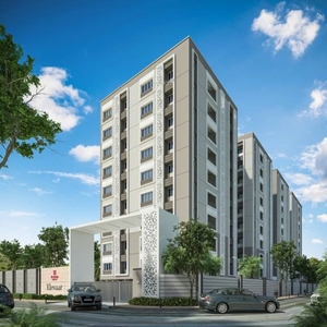 1593 sq ft 3 BHK Under Construction property Apartment for sale at Rs 1.19 crore in Krishna Elevaar in Velachery, Chennai