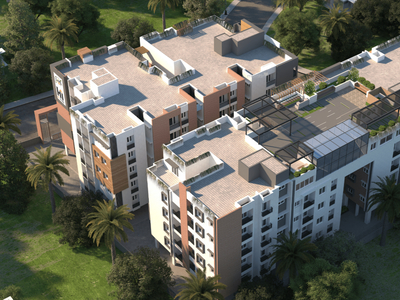 945 sq ft 2 BHK Apartment for sale at Rs 73.10 lacs in Hi Living Hi Living Serenity in Madhavaram, Chennai