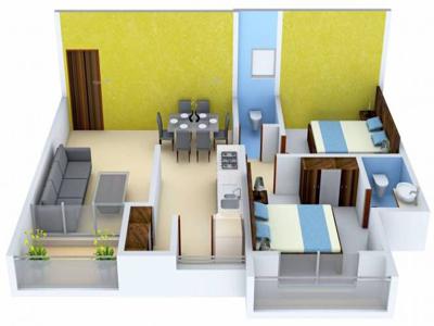 1080 sq ft 2 BHK 2T Apartment for rent in Sahajanand Oasis at Memnagar, Ahmedabad by Agent Shreeji Consultant