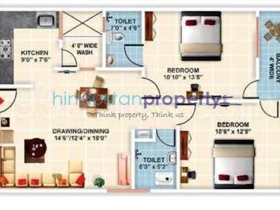 2 BHK Flat / Apartment For SALE 5 mins from Bawadia Kalan