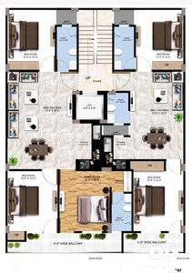 2 BHK NEW FLAT ON ROAD LOCATION