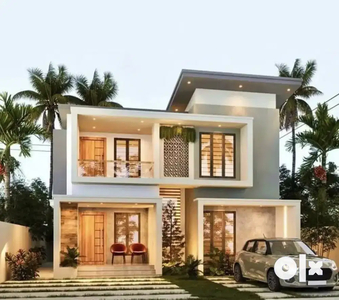 Contemporary new house with loan