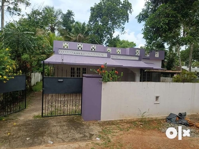 10 cent plot with house and four side wall. Near Muhamma , kayipuram