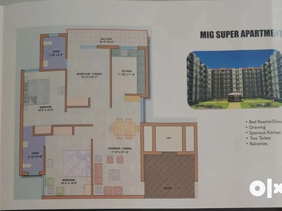 3BHK 22 Lakhs