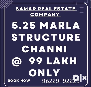 5.25 marla structure at channi