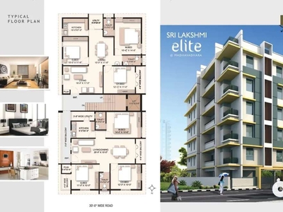 It's Laxmi elite project 1400sft, East facing, 3bhk flat.