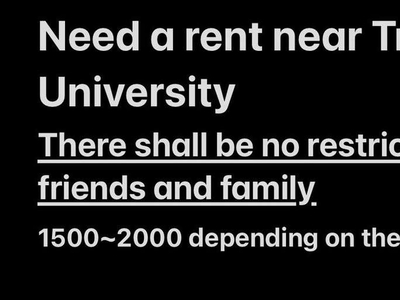 Need a rent for bachelor