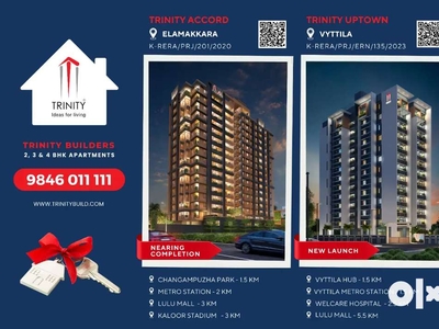New Flats near Vytila Kochi,New launch apartments near Vytila.