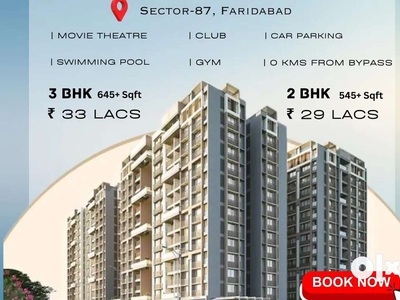 Newly launched 3 BHK with many amenities like 24 seater cinema club