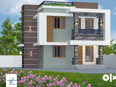 Simple contemporary style villa -3 bhk in your lanf, we built