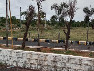 Open Plots For Sale Near By Kadthal Srisailam Highway Facing Venture.