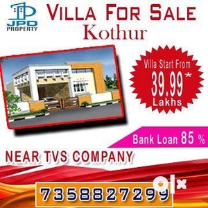 Near TVS Company 1bhk Villa for sale