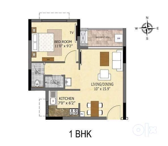 1 BHK FULLY FURNISHED APARTMENT DAILY/WEEKLY