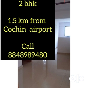 2 bhk apartment 1.5 km from Cochin international airport.