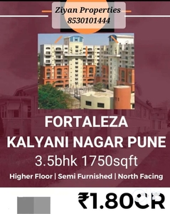 3.5bhk Semi Furnished Flat For Sell In Forteliza Kalyani nagar