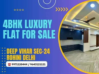 4Bhk Luxury Flat For Sale In Deep Vihar Sec-24 Rohini Delhi