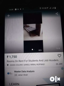 Room on rent for students & employee