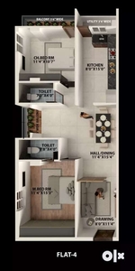 2BHK Luxuries flats For sale TS REERA APPROVE GHMC PERMISSION