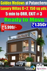 3 bhk villa with home theater with attached bathroom.