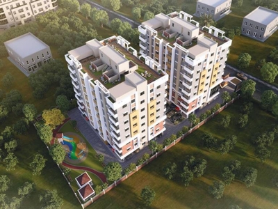 1118 sq ft 3 BHK Under Construction property Apartment for sale at Rs 52.55 lacs in Krishti Mansion in Rajarhat, Kolkata