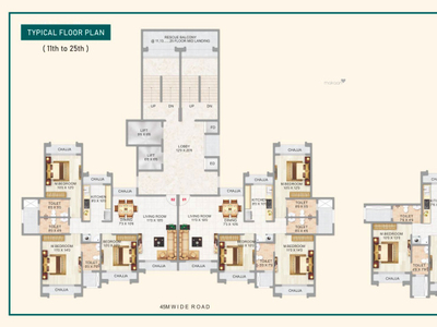 1850 sq ft 3 BHK 3T Apartment for sale at Rs 2.28 crore in Varsha Balaji Park in Kharghar, Mumbai