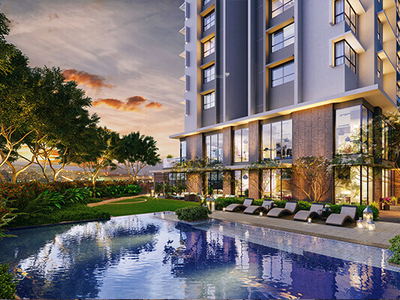 750 sq ft 1 BHK 2T North facing Apartment for sale at Rs 1.08 crore in Kalpataru Elegante in Kandivali East, Mumbai