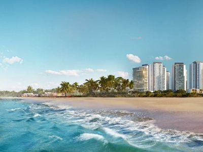 942 sq ft 3 BHK 2T West facing Apartment for sale at Rs 1.15 crore in Sunteck Beach Residences in Vasai, Mumbai