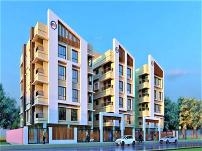 1352 sq ft 3 BHK 3T Apartment for sale at Rs 81.18 lacs in Griha Aurovilla 2th floor in Madurdaha Near Ruby Hospital On EM Bypass, Kolkata