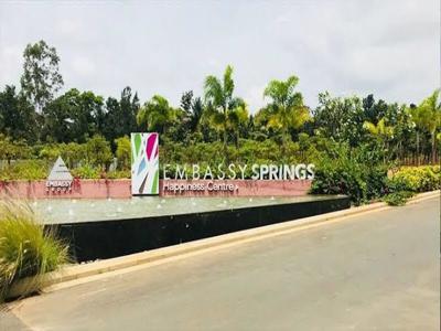 4000 sq ft Plot for sale at Rs 2.25 crore in Embassy Springs Plots in Devanahalli, Bangalore