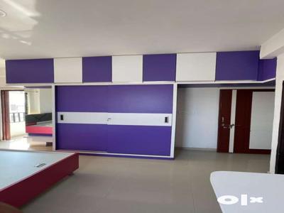3 BHK with 2 bed, 1 wardrobe, modular kitchen for sale in Vadodara.