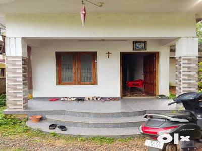 Semi furnished 2 bhk house in 5.5 cent land in Kuriannoor