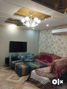 2BHK Top floor with roof right, lift car parking , om vihar extension