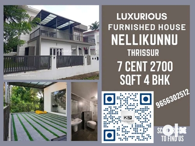 Modern Stylish 4 Bhk Furnished house Nellikunnu Thrissur