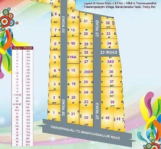 Residential Plot 1213 Sq.ft. for Sale in Thillai Nagar, Tiruchirappalli