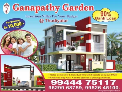 2 BHK House & Villa 1090 Sq.ft. for Sale in Madampatti, Coimbatore