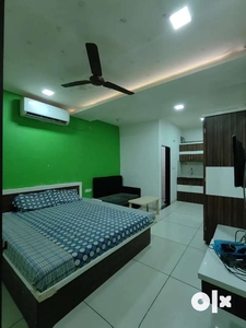 1bhk full independent full furnished semi furnished room available