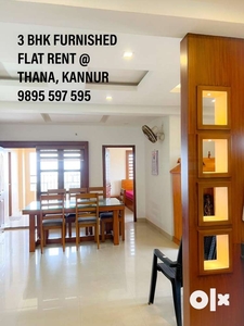 3 Bhk Fully Furnished Flat Rent @ Thana, Kannur