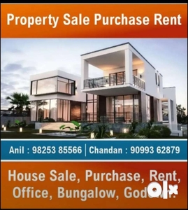 Brand new duplex 3bhk adipur prime location road touch near relince pa