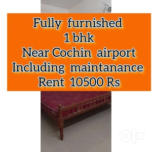 Fully furnished 1 bhk available near Cochin international airport