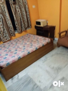 Semi Furnished Bed with Fridge 1 bhk flat rent in Airport Dumdum.