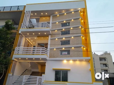 Three attached bed room duplex house in first floor for rent