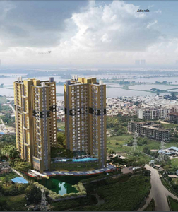 1640 sq ft 3 BHK 3T Under Construction property Apartment for sale at Rs 1.22 crore in Vinayak Atlantis 13th floor in New Town, Kolkata