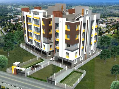 1050 sq ft 3 BHK 2T Apartment for sale at Rs 54.60 lacs in JP Gurukul Umang in New Town, Kolkata