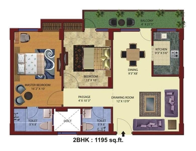 Apartment 1195 Sq.ft. for Sale in