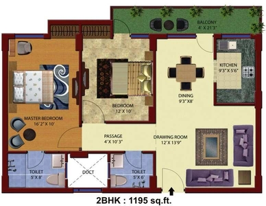 Apartment 1195 Sq.ft. for Sale in