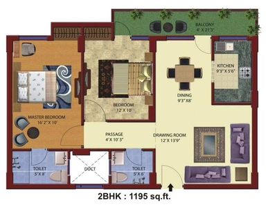 2 BHK Residential Apartment 1195 Sq.ft. for Sale in NH 58, Haridwar